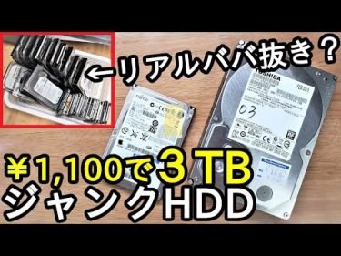【激安】3TBで1100円！ジャンクなHDDを買ってみた。（購入～不良セクタチェック）by ましま